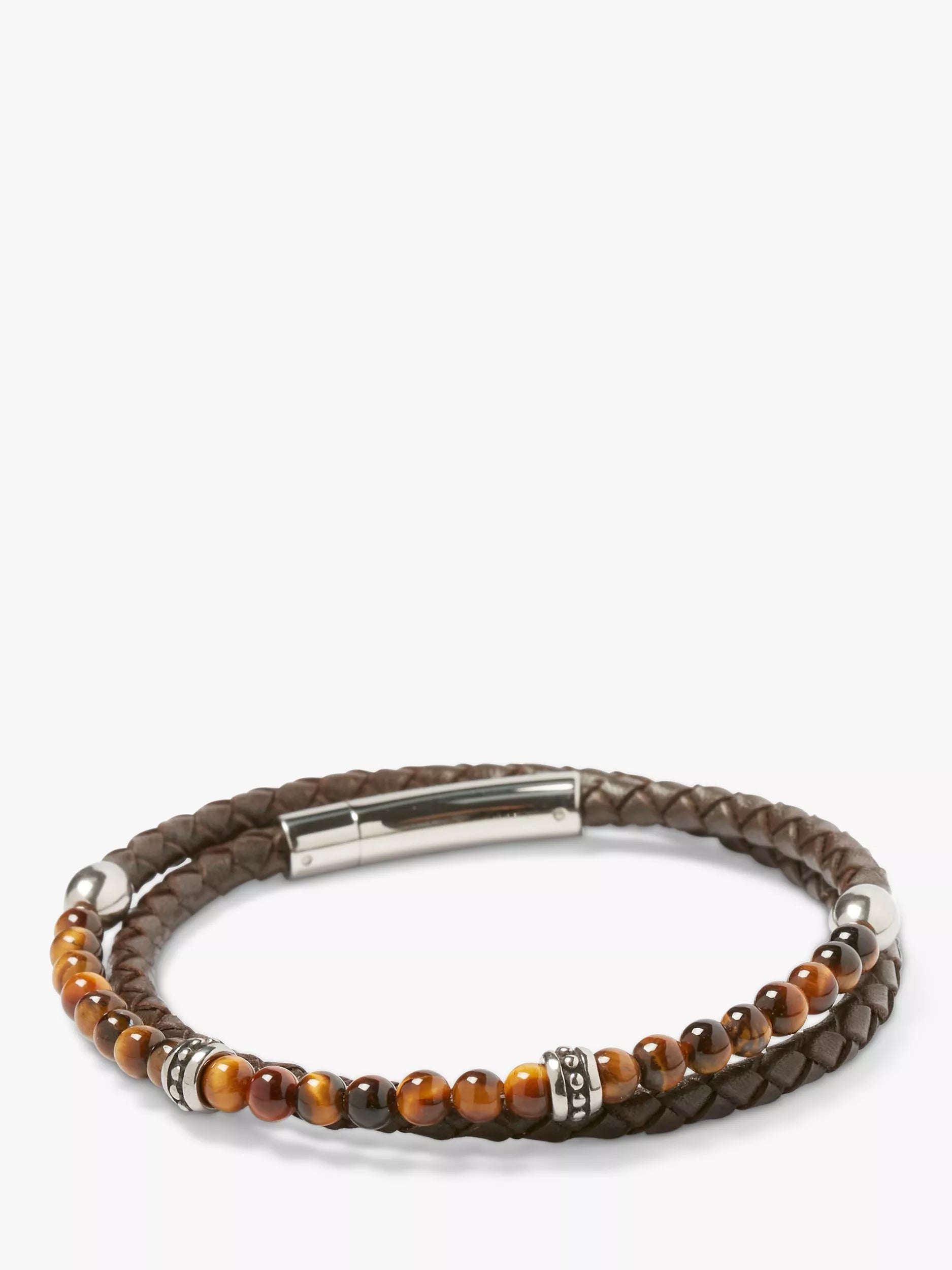 Simon Carter Hayle bracelet tigerseye leather (British brand)