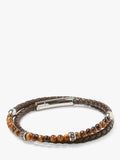 Simon Carter Hayle bracelet tigerseye leather (British brand)