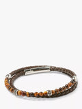 Simon Carter Hayle bracelet tigerseye leather (British brand)
