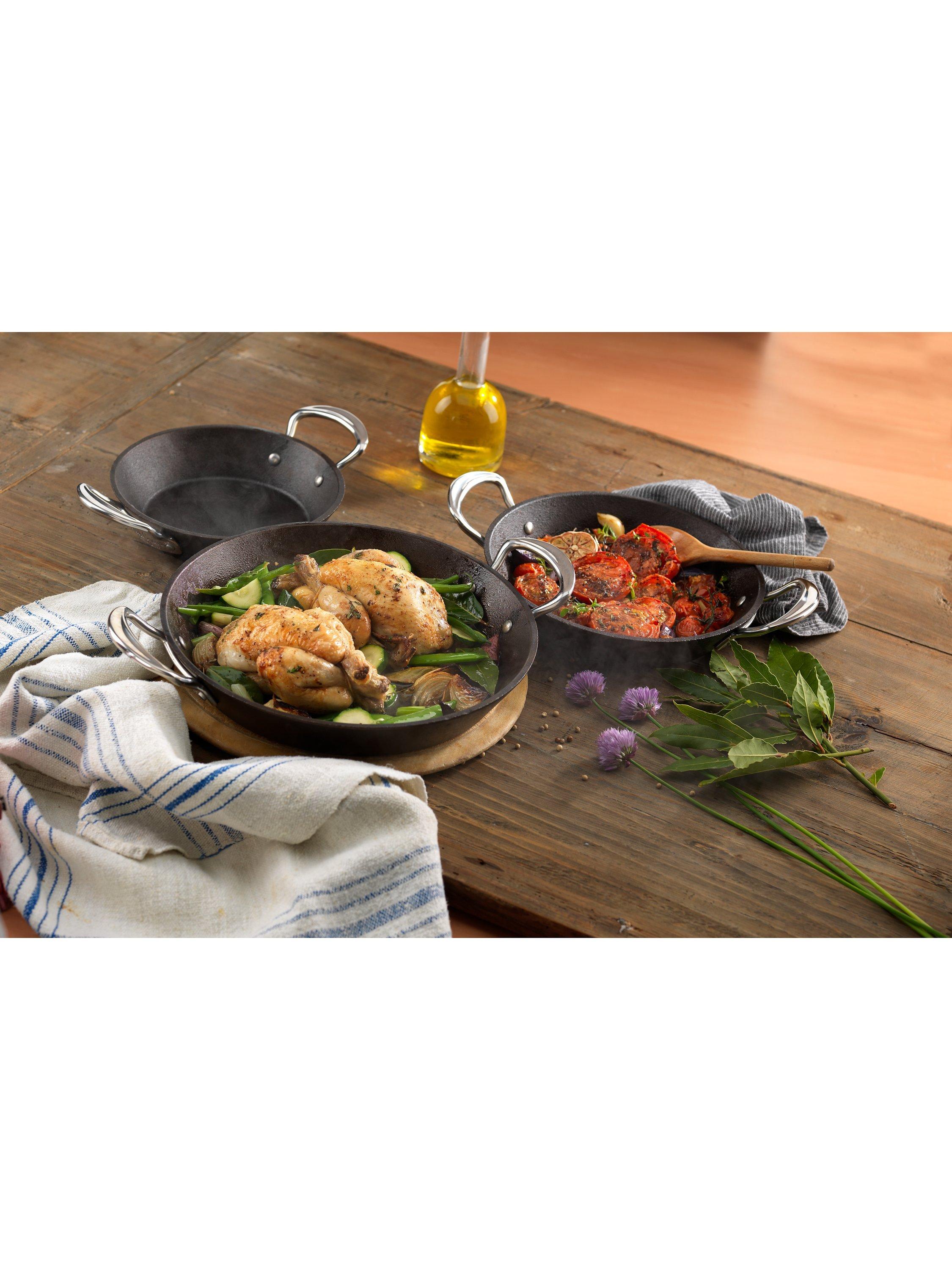 Samuel Groves cast iron double handle skillet frying pan (British brand)