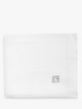 The Little Tailor plush knit baby blanket in white, UK version