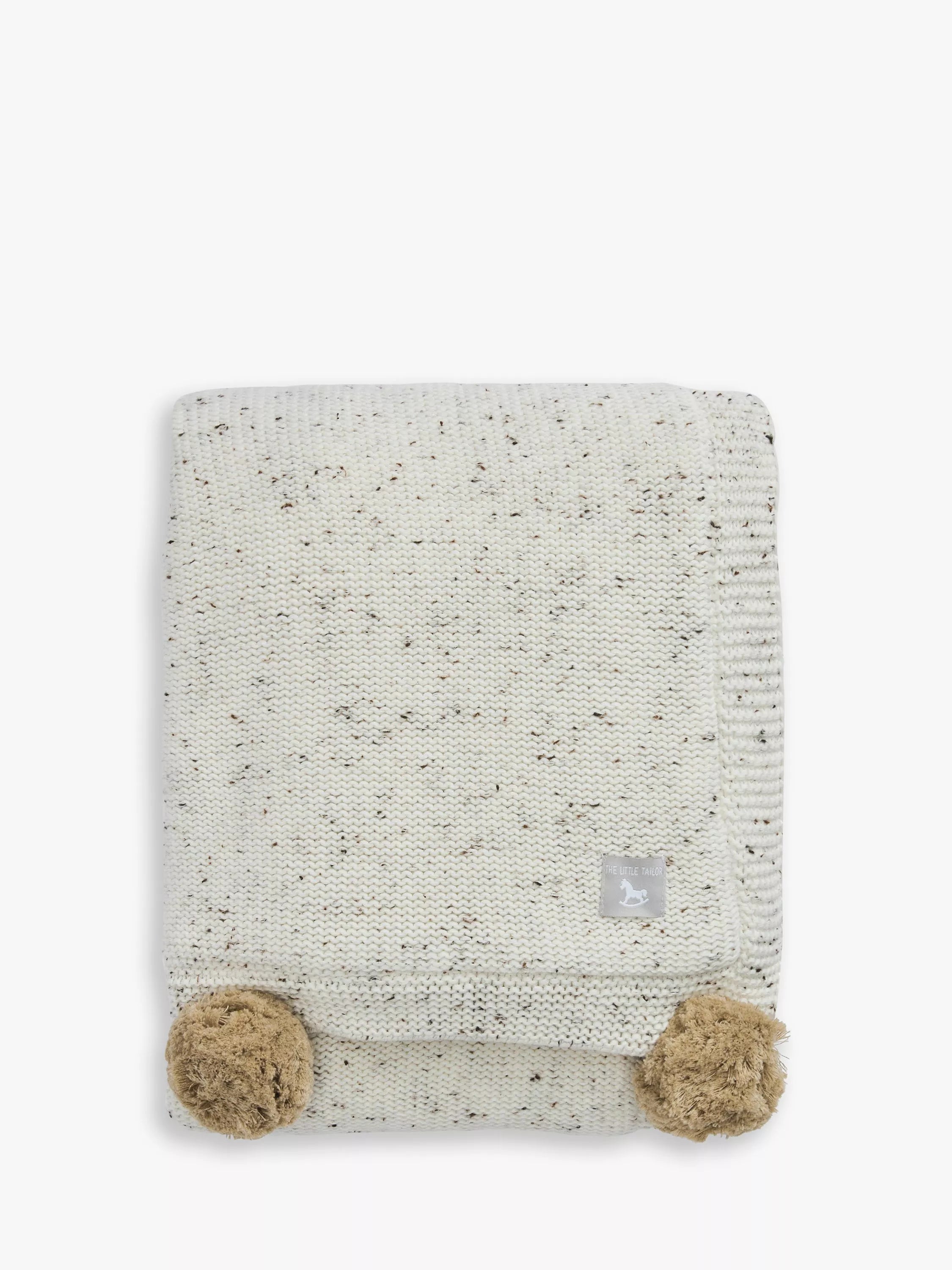 The Little Tailor pom pom baby blanket large 100cm, imported from the UK