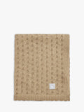 The Little Tailor cotton pointelle baby blanket (British brand)