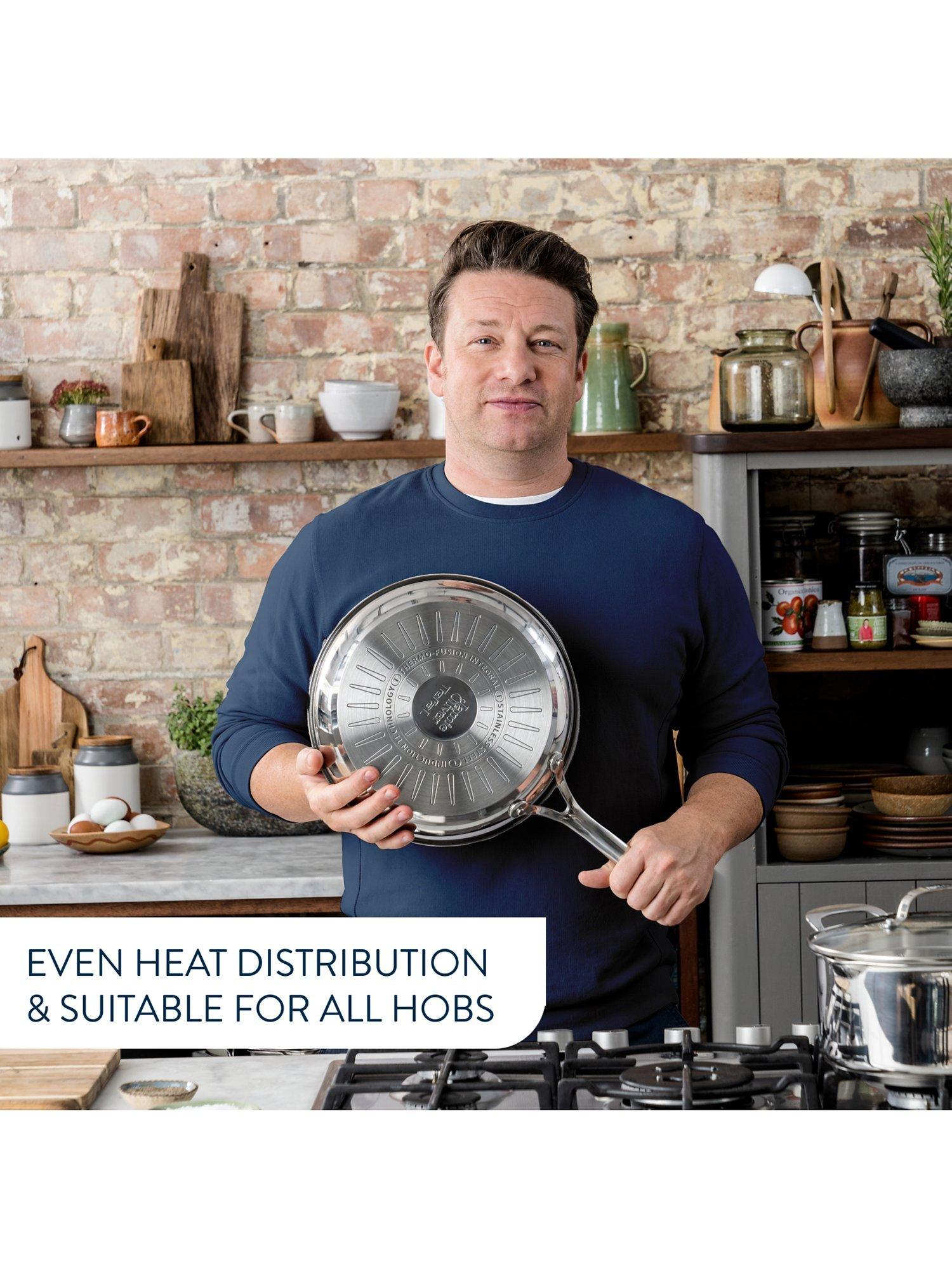 Jamie Oliver Cooks Classics Stainless Steel Frying Pan 24cm, UK version