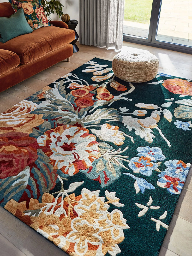 Sanderson Stapleton Park floral rug 240x170cm, UK version