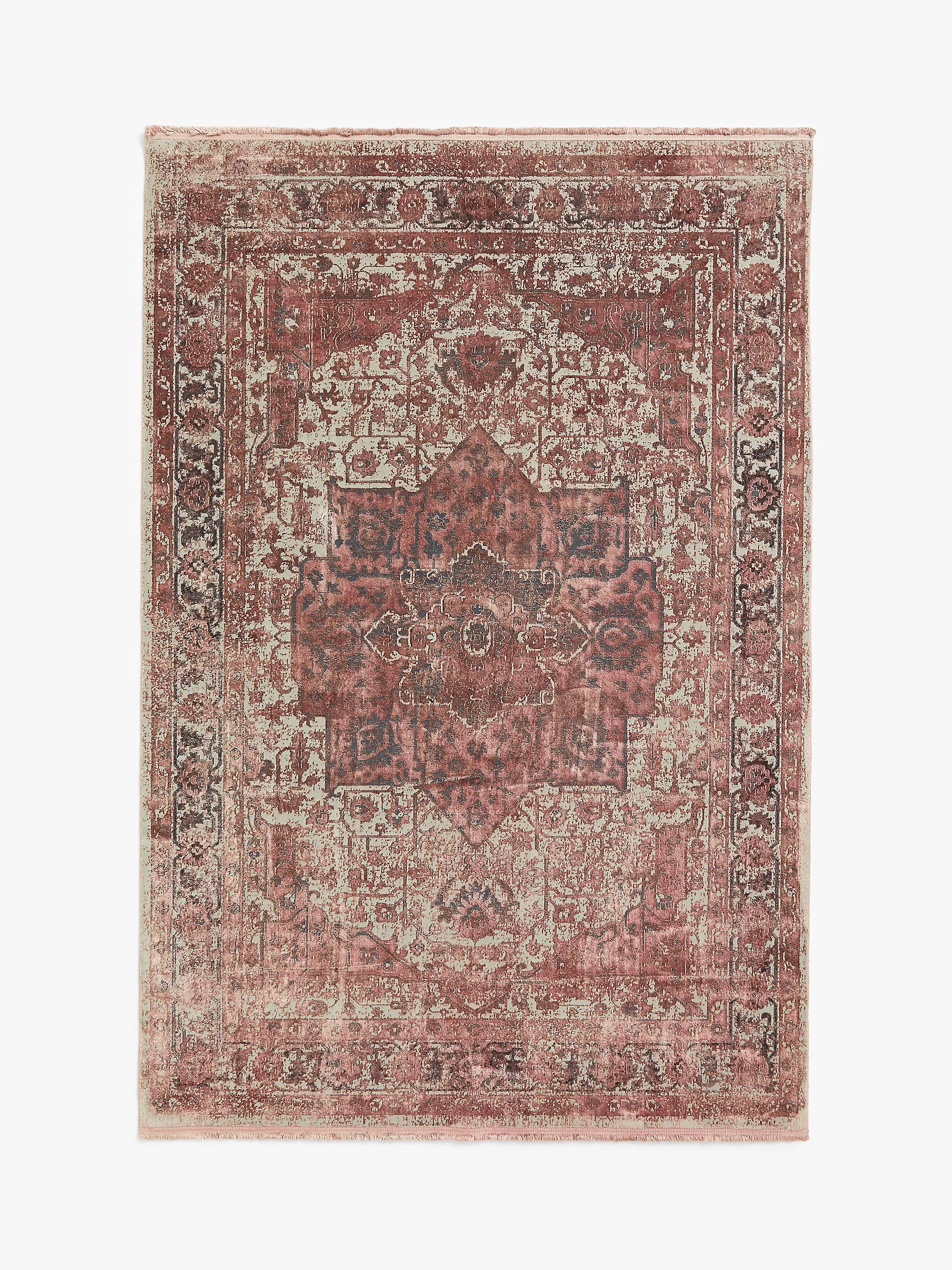 John Lewis Medallion Fade Rug - Dusk Pink L230 x W160 cm