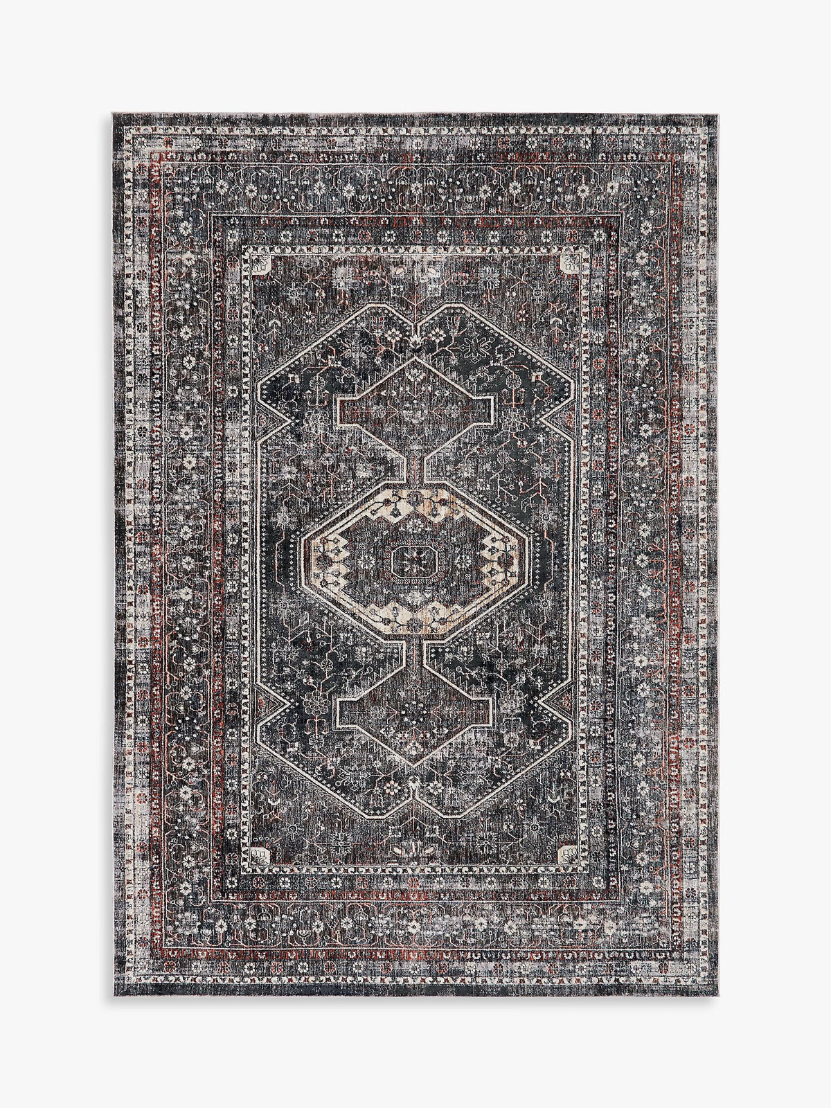 John Lewis Trio Medallion Rug blue (British brand)