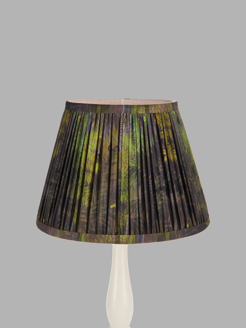 Matthew Williamson Ellwood tapered lampshade in green faux silk - British product