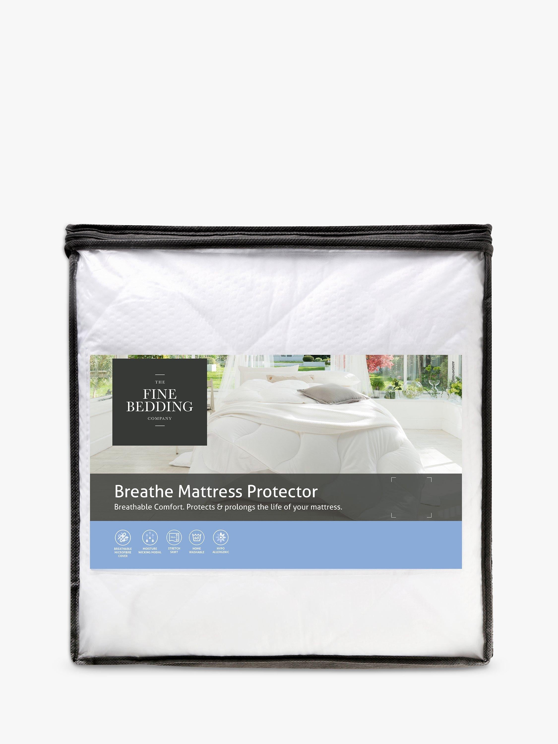 The Fine Bedding Company Breathe mattress protector single, UK version