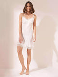 Truly Lace Trim Silk Chemise