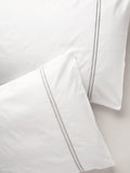 Truly satin stitch cotton bedding white - British product