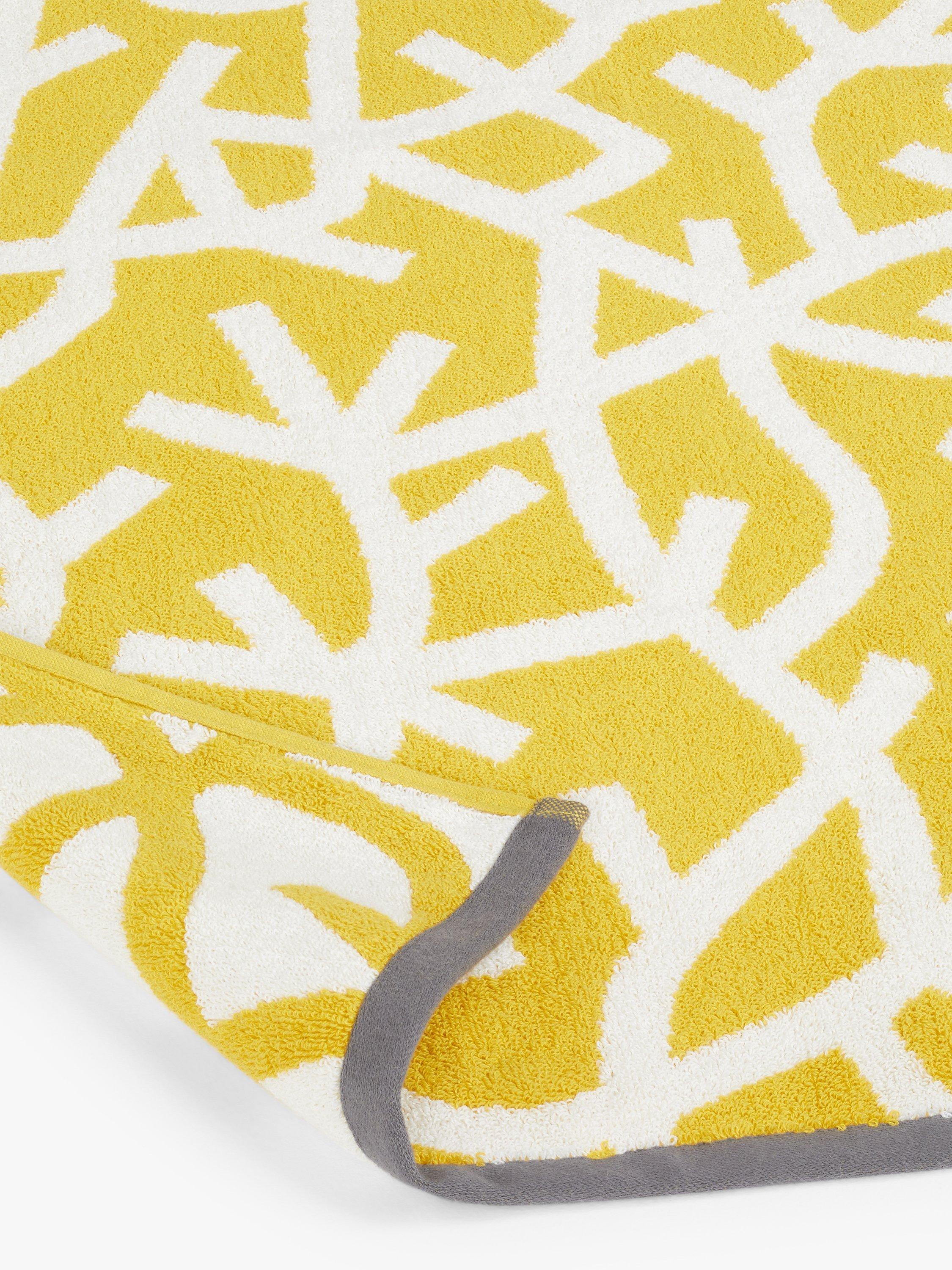 Mini Moderns forest cotton towel mustard imported from the UK