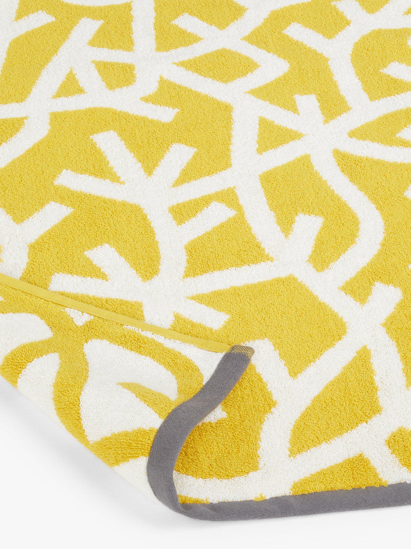 Mini Moderns forest cotton towel mustard imported from the UK