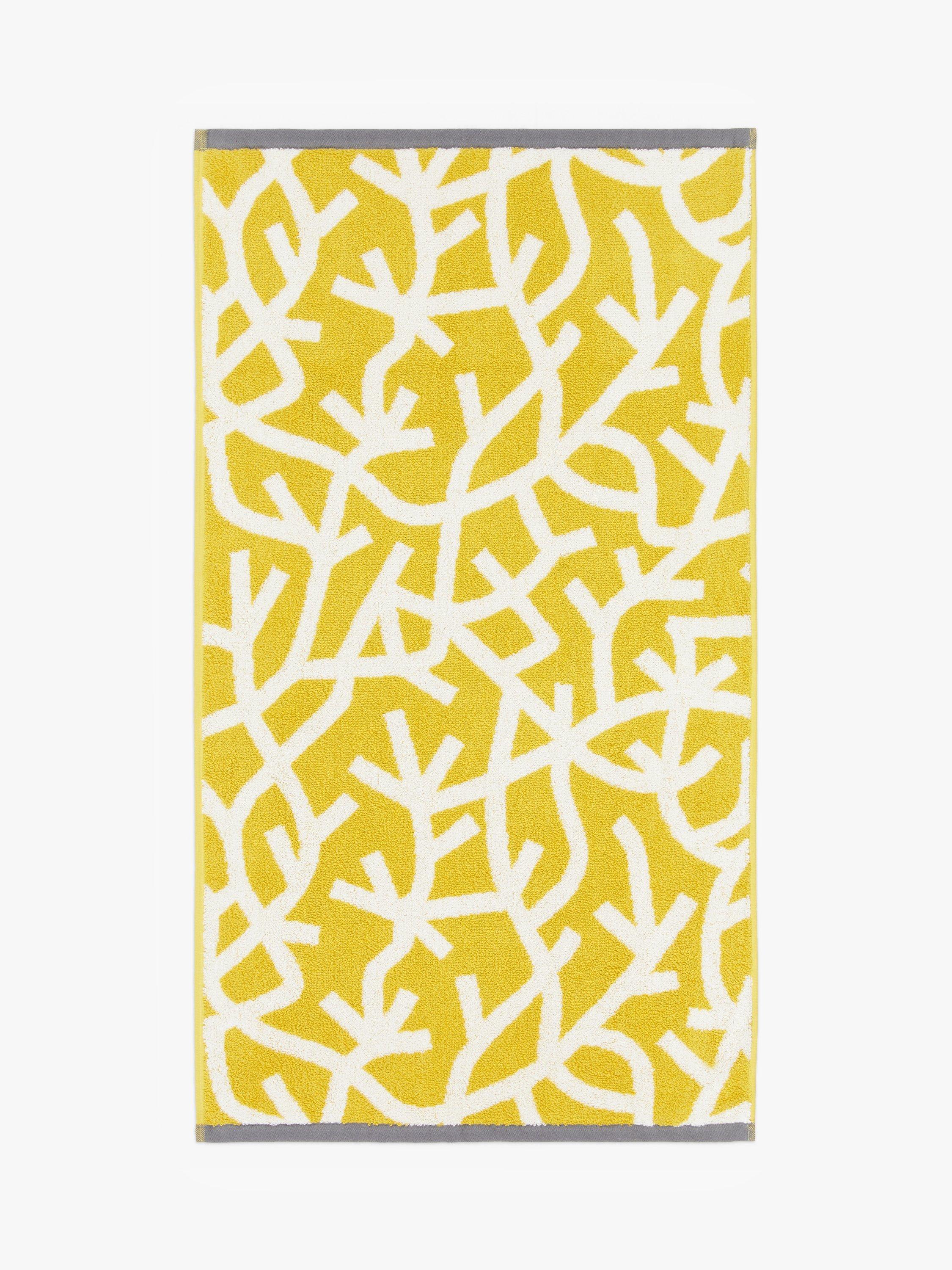 Mini Moderns forest cotton towel mustard imported from the UK