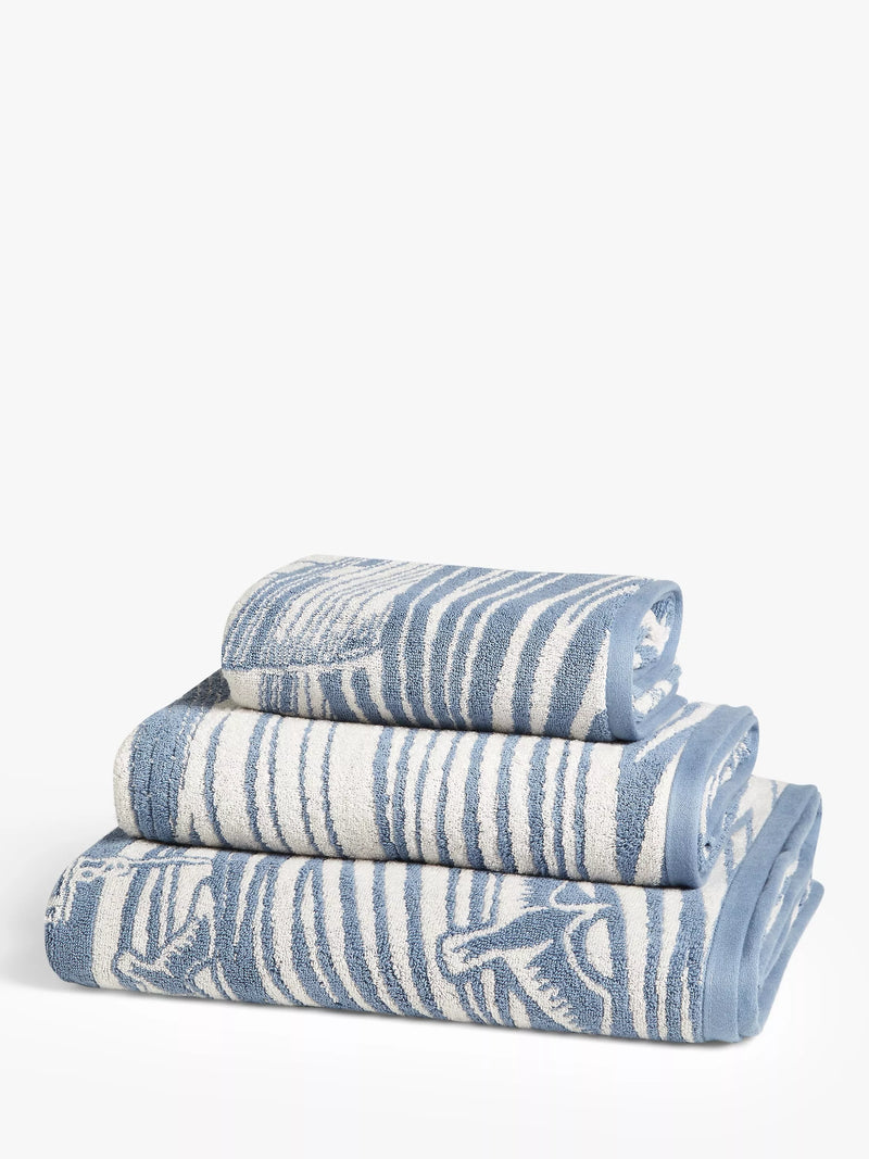 Mini Moderns Whitby Towels - Washed Denim Bath Sheet