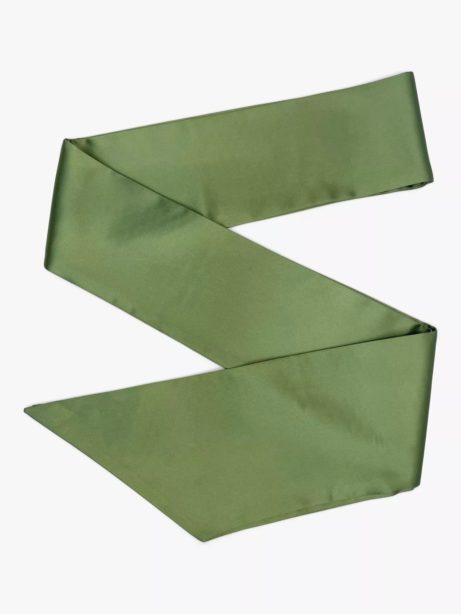 Rewritten Satin Bridesmaid Sash, Olive, One Size