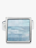 Simon Carter Mother of Pearl cufflinks chequerboard design - British product