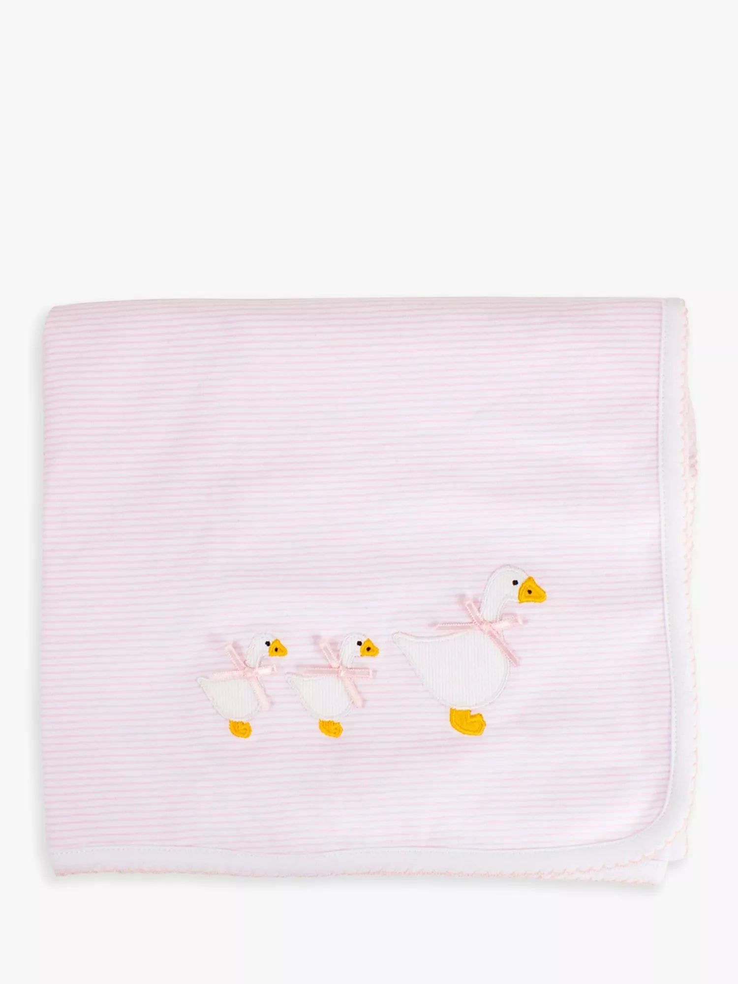 Trotters baby blanket Jemima Duck Pink/White (British brand)