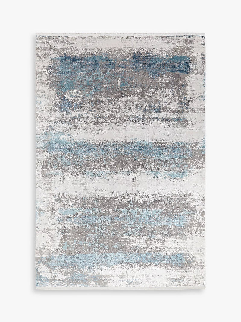 Gooch Luxury Distressed Ombre Rug - Blue L290 x W200 cm