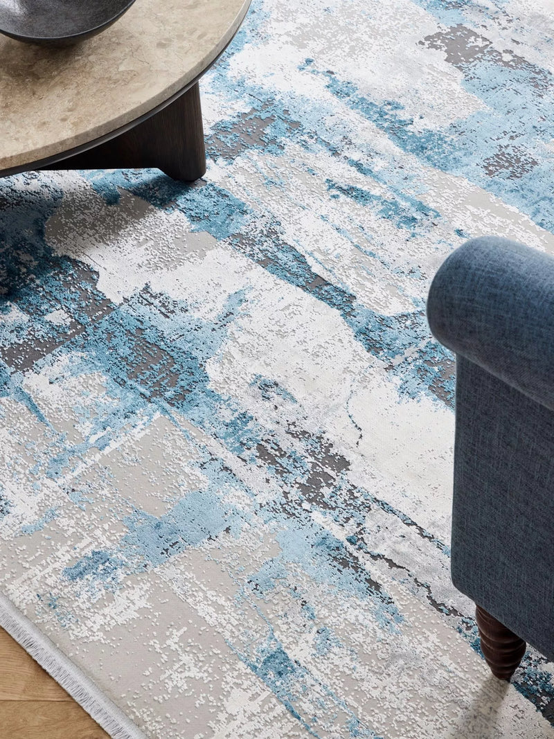 John Lewis Shiomi rug blue 120x180cm (British brand)