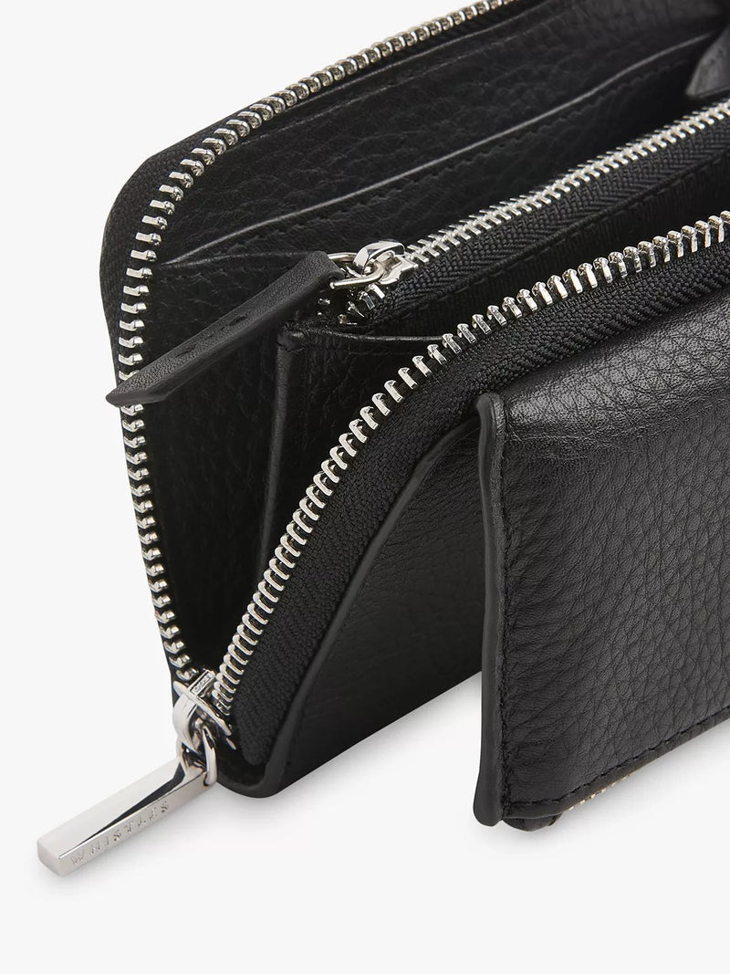 Whistles Bibi zip around leather purse small, imported from the UK