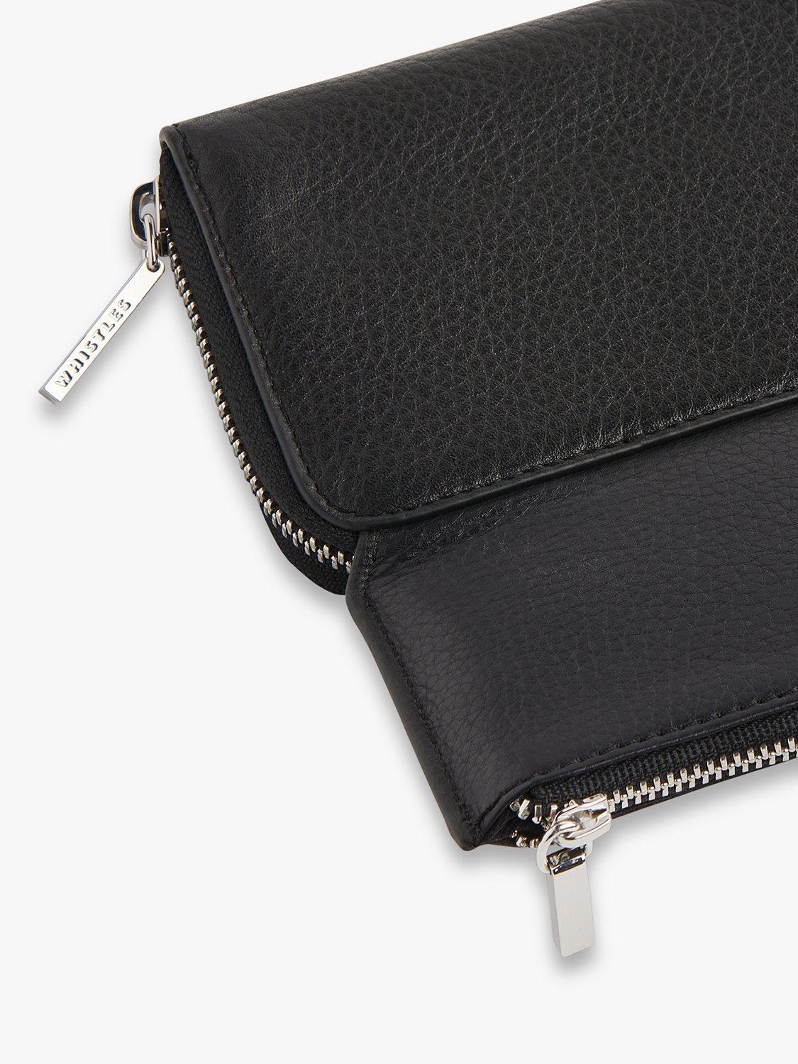 Whistles Bibi zip around leather purse small, imported from the UK