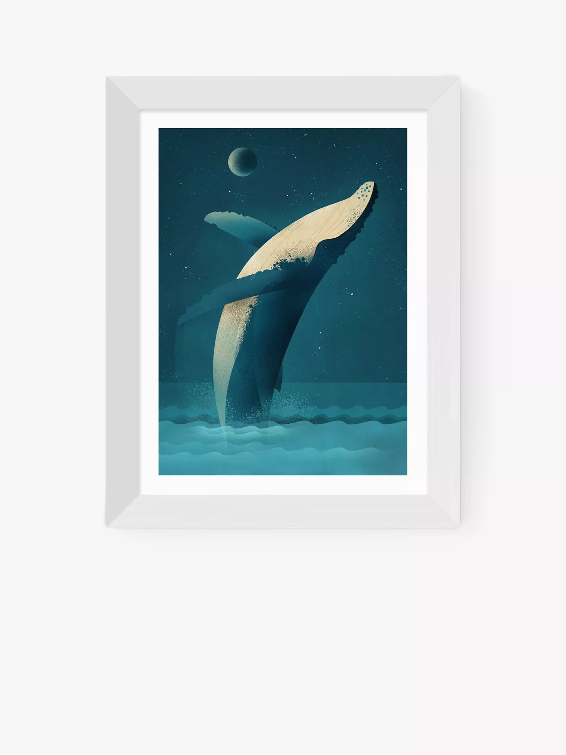 East End Prints Dieter Braun Humpback Whale Framed Print 25x30cm