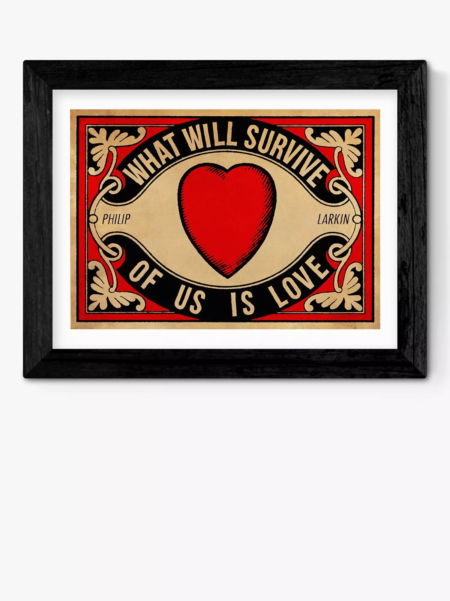 EAST END PRINTS Arundel Tomb Love framed print 25x30cm (British brand)