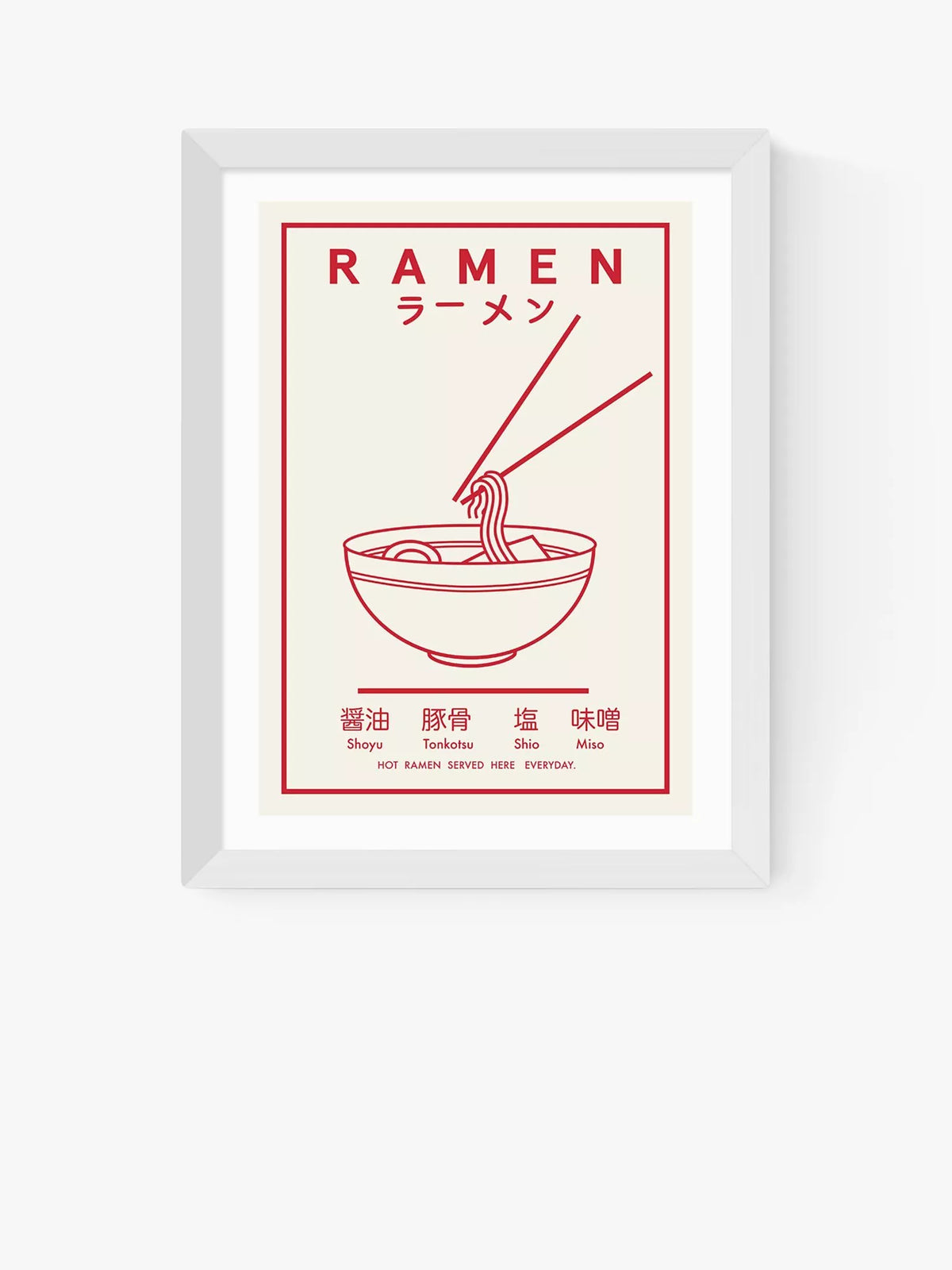 East End Prints Ramen framed print 30x40cm, UK version
