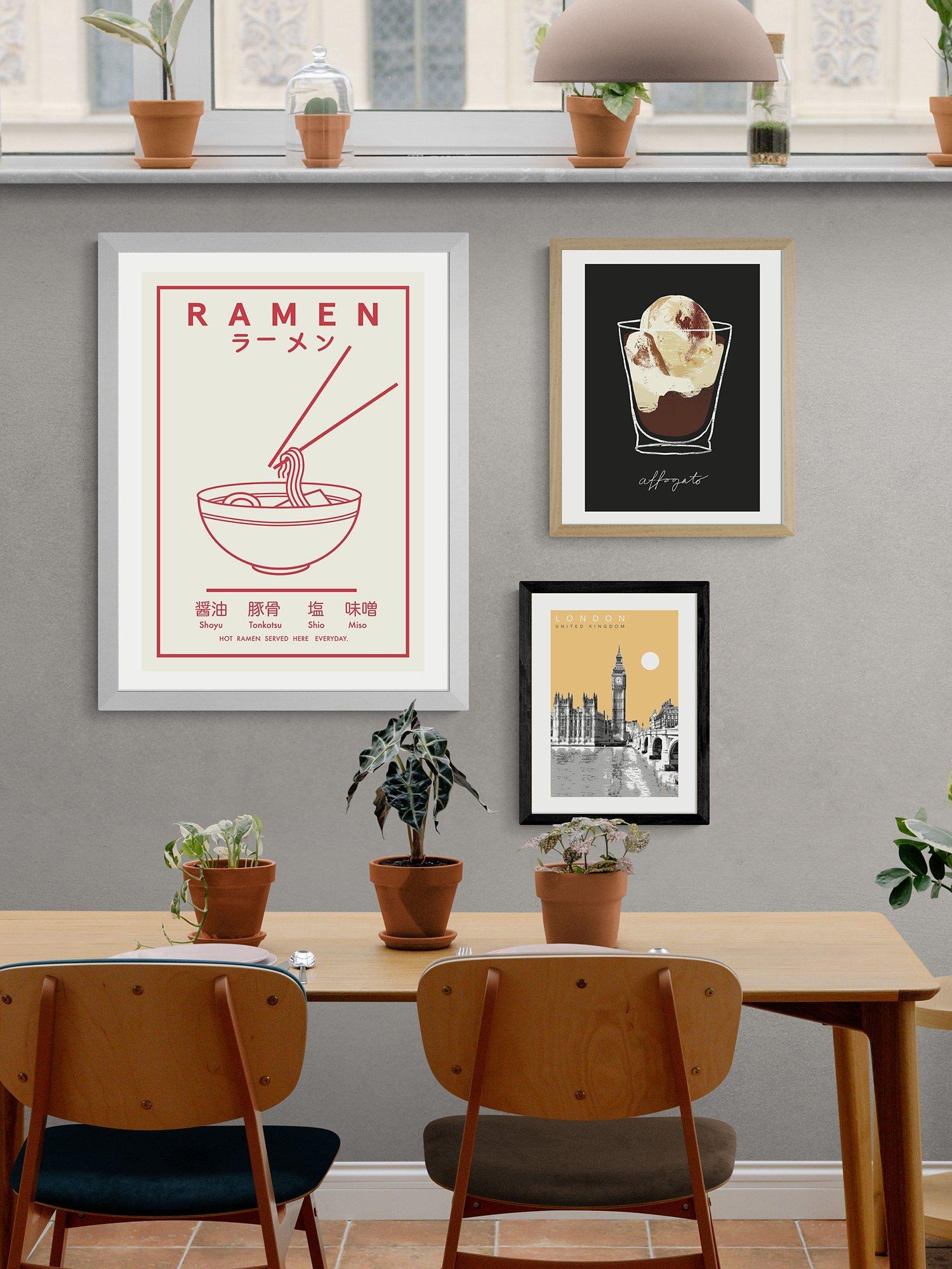East End Prints Ramen framed print 30x40cm, UK version