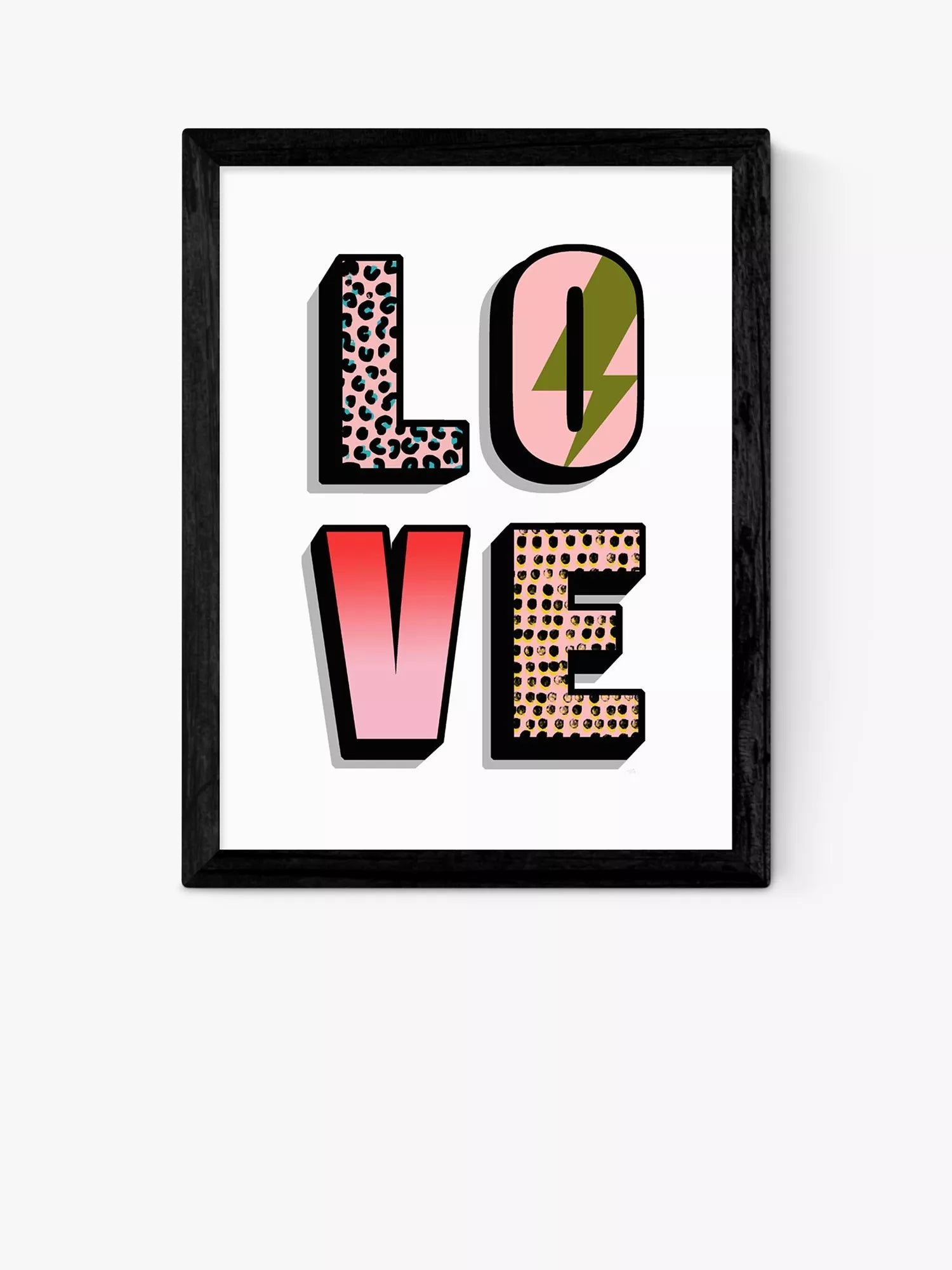 EAST END PRINTS Nichola Cowdery 'Love' Framed Print 30x40cm
