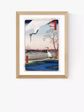 EAST END PRINTS framed print Horikiri Iris Garden 25x30cm, UK version