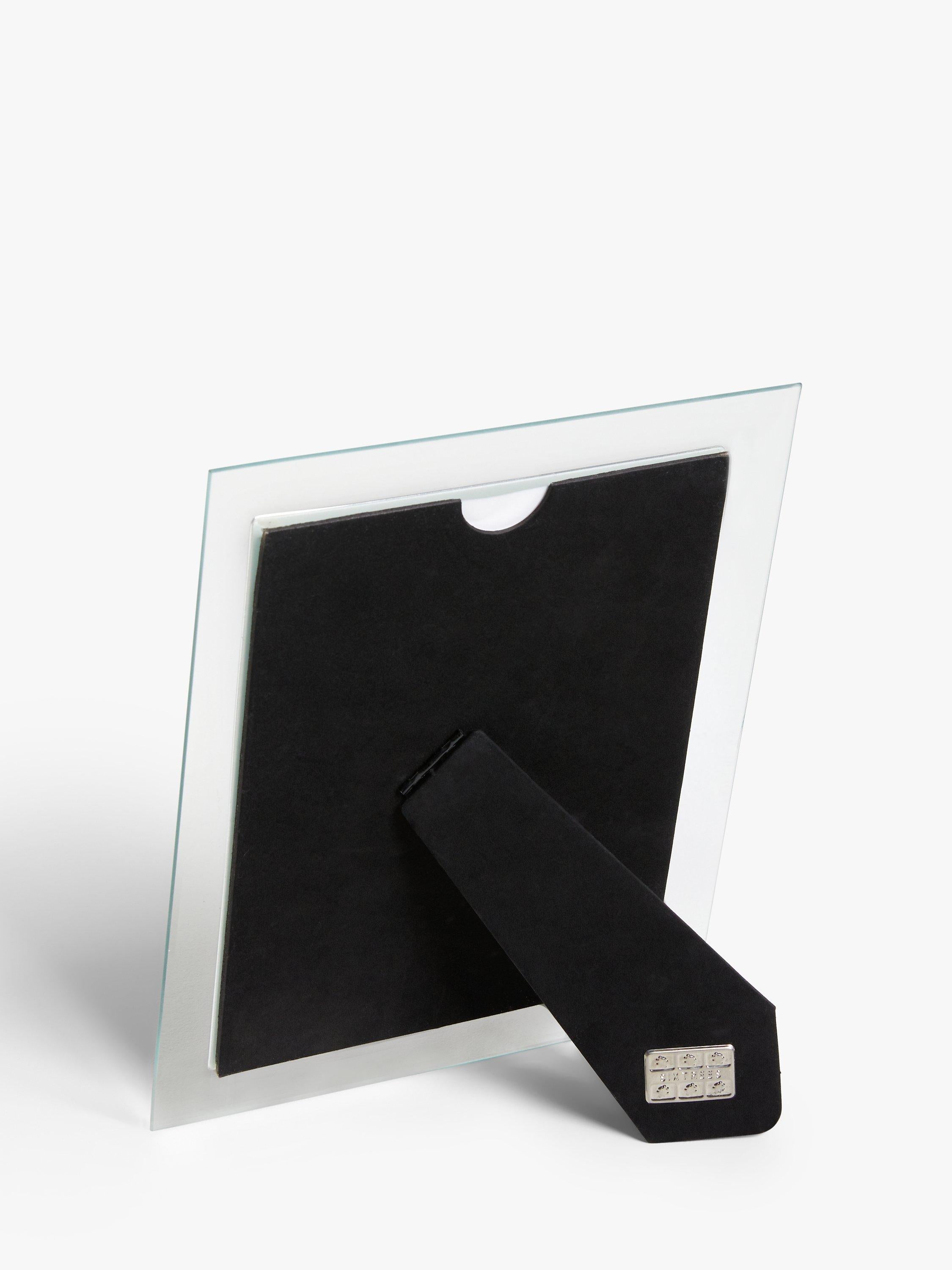 John Lewis Glass Border Photo Frame Clear Silver, UK version