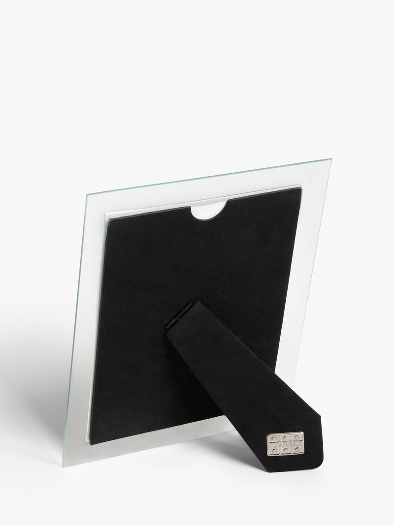 John Lewis Glass Border Photo Frame Clear Silver, UK version