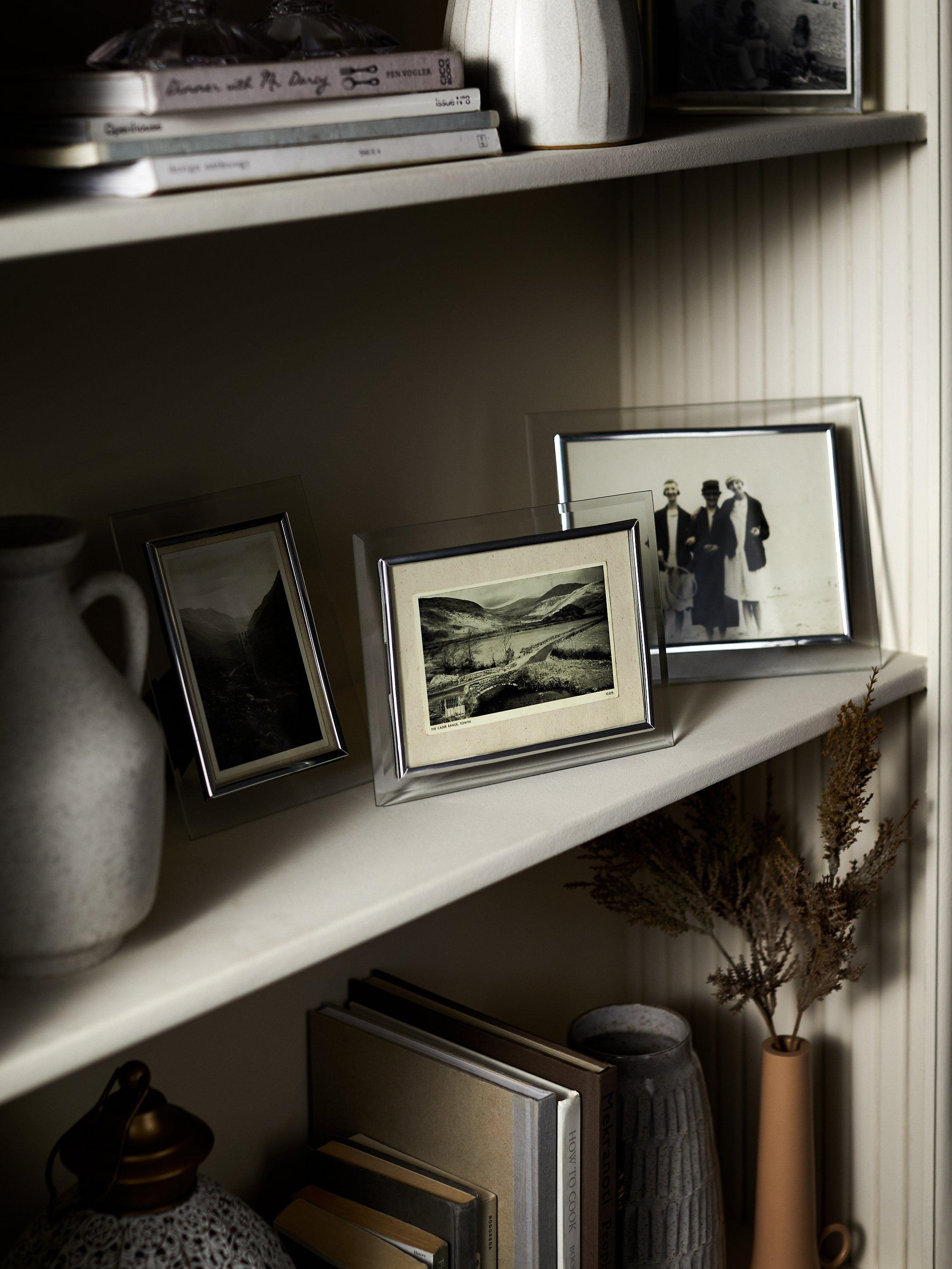 John Lewis Glass Border Photo Frame Clear Silver, UK version