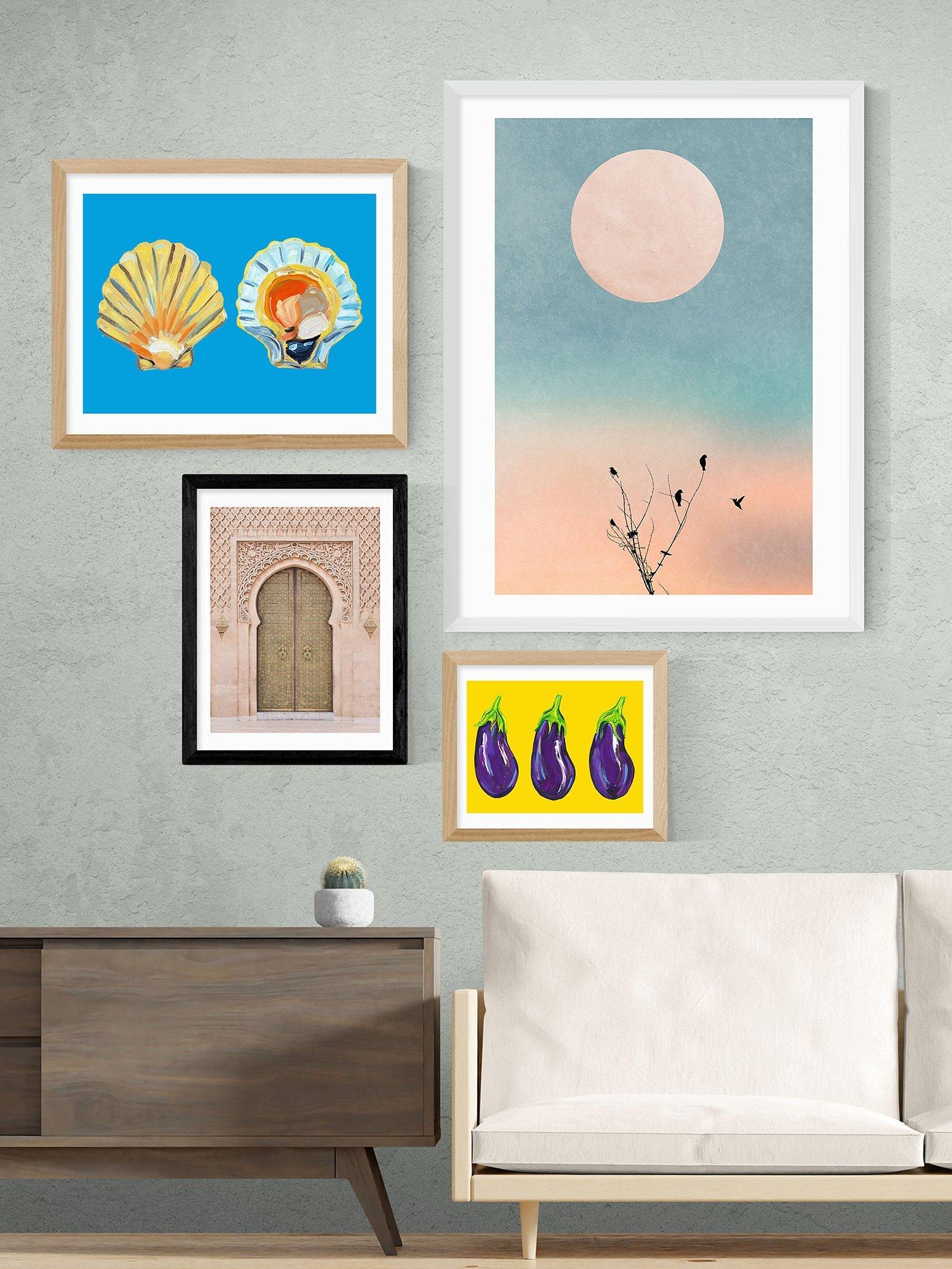 EAST END PRINTS framed print Moroccan Door 25x30cm - British product