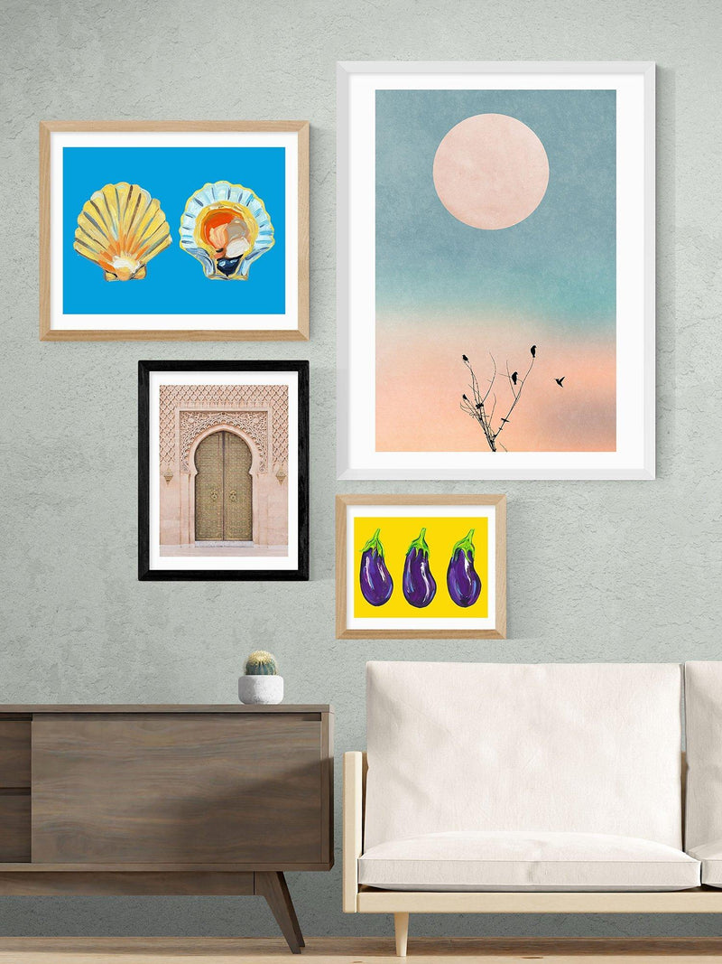 EAST END PRINTS framed print Moroccan Door 25x30cm - British product