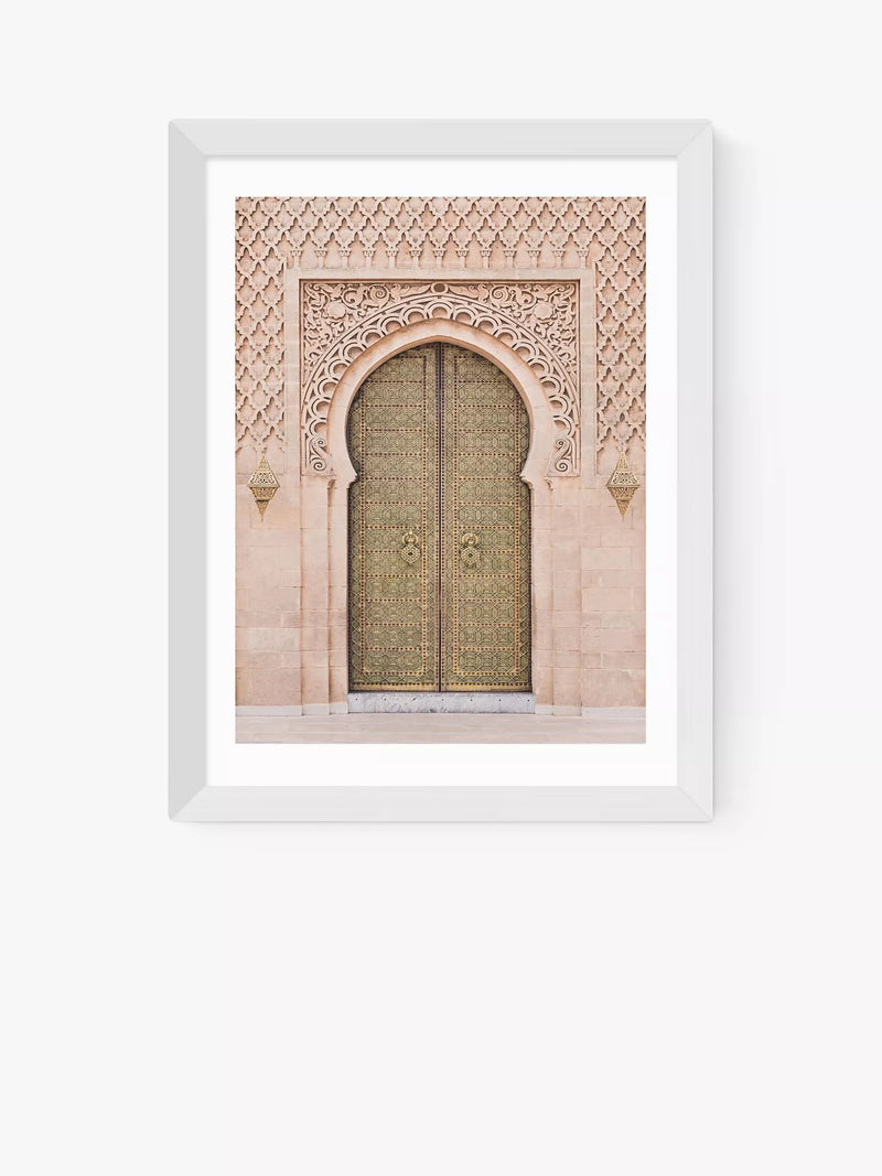 EAST END PRINTS Sisi and Seb 'Moroccan Door' Framed Print 25x30cm