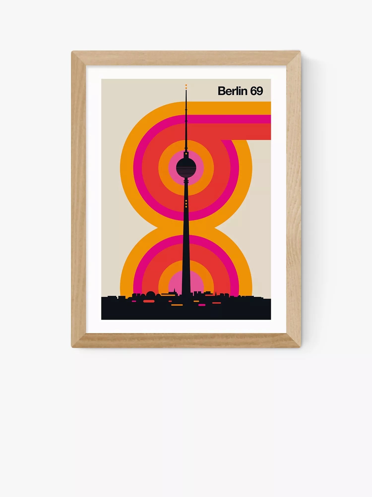 EAST END PRINTS Bo Lundberg 'Berlin 69' Framed Print, 25x30cm