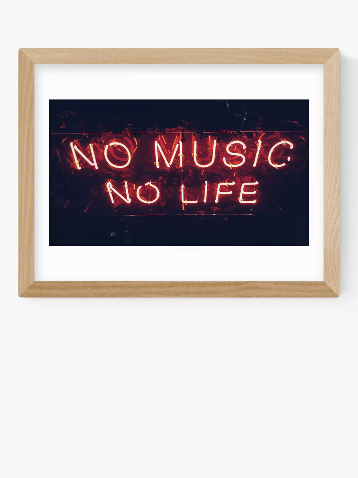 East End Prints framed print No Music No Life 25x30cm, UK version