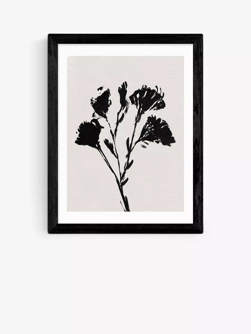 East End Prints Mono Flower framed print small 25x30cm (British brand)