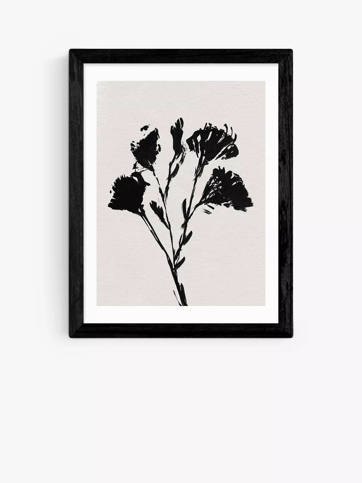 East End Prints Mono Flower framed print small 25x30cm (British brand)
