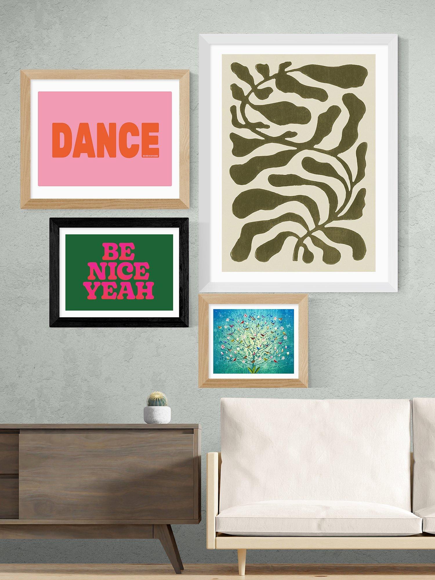 East End Prints framed print Be Nice Yeah 40x50cm, imported from the UK