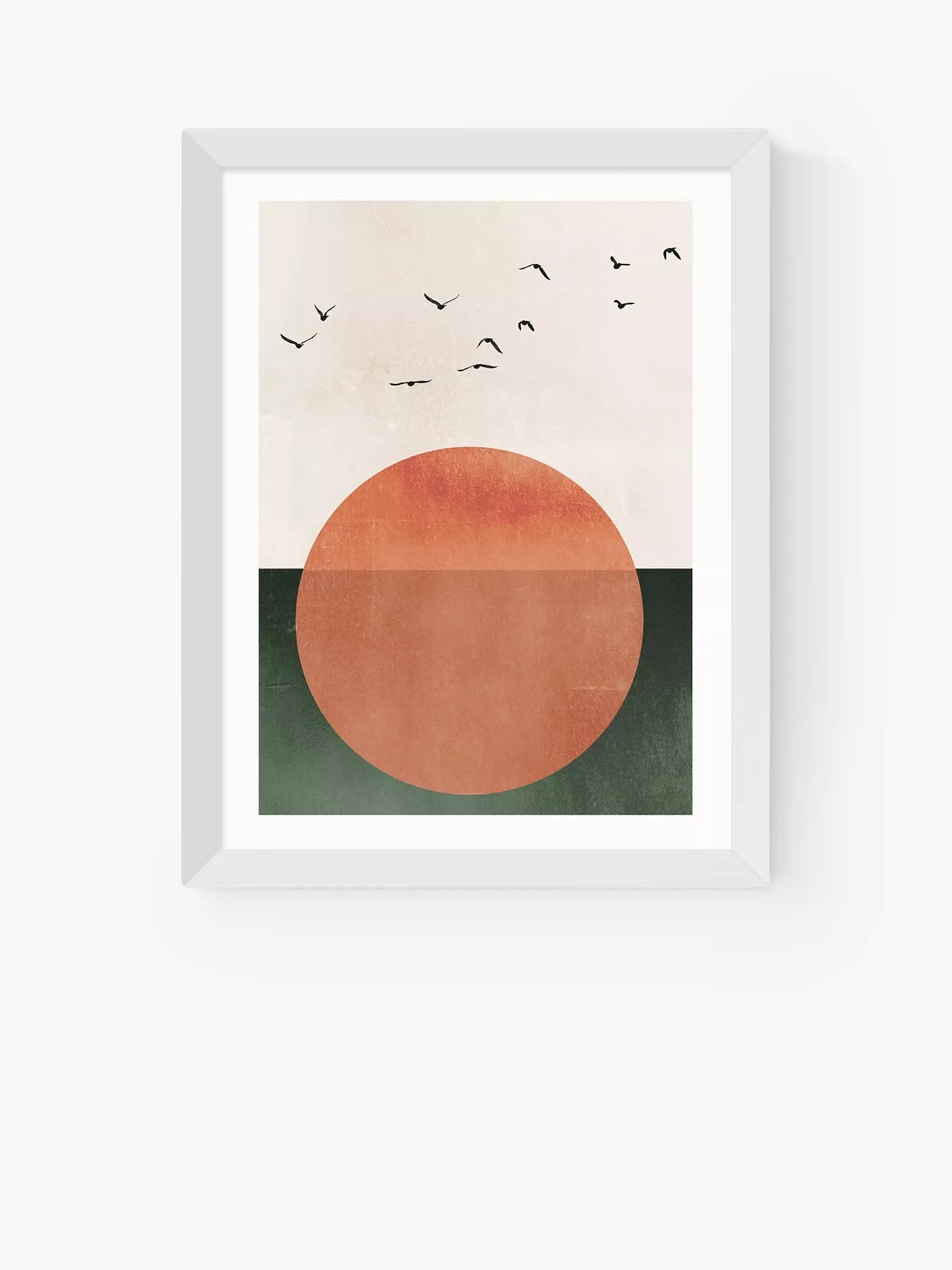 EAST END PRINTS Kubistika 'Rising' Framed Print 25x30cm