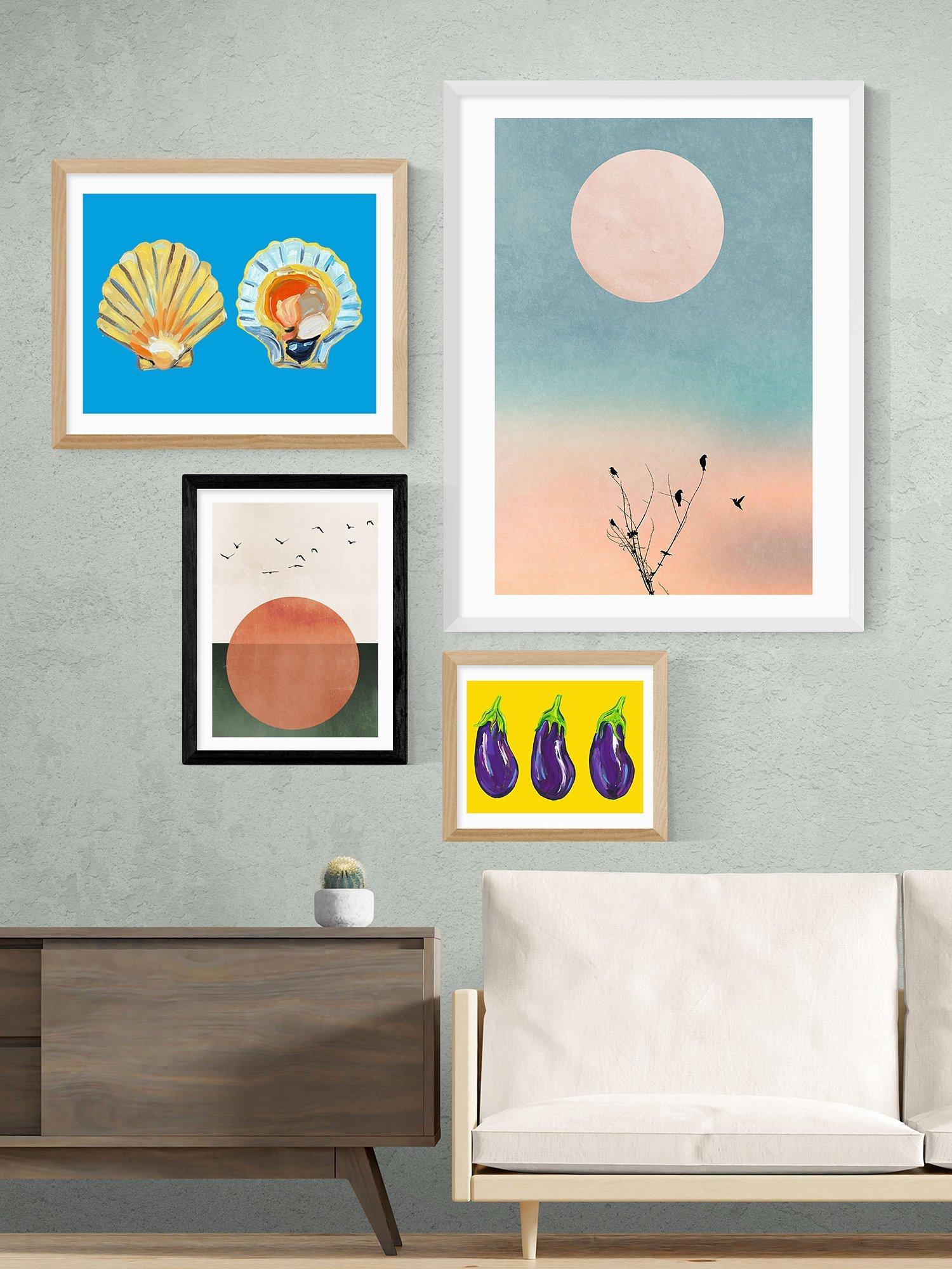 EAST END PRINTS Kubistika Rising framed print 25x30cm (British brand)