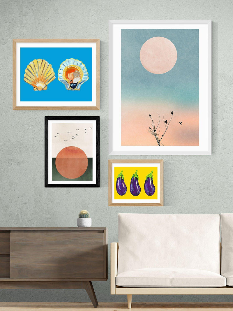 EAST END PRINTS Kubistika Rising framed print 25x30cm (British brand)
