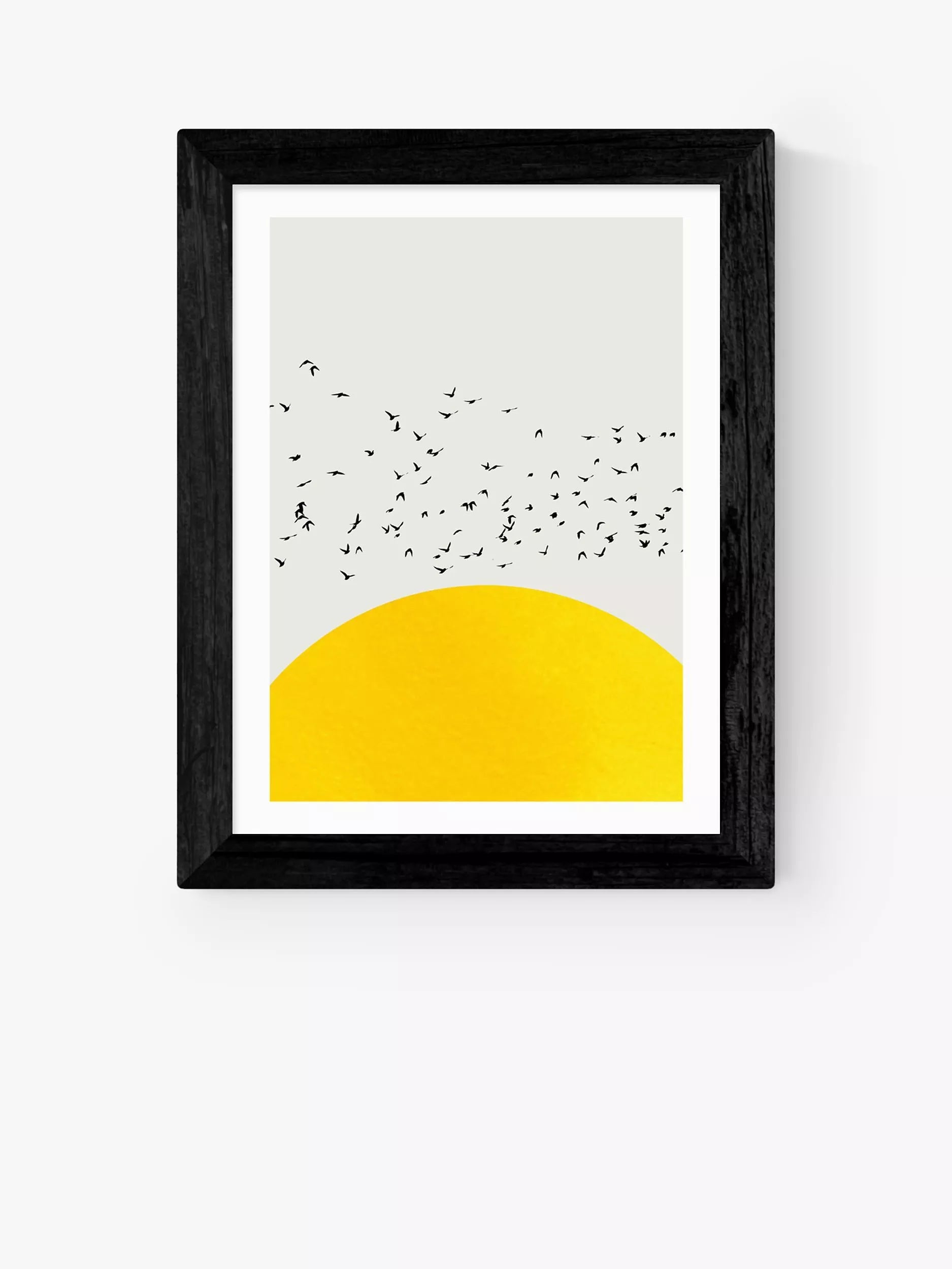 EAST END PRINTS Kubistika 'A Thousand Birds' Framed Print 25x30cm
