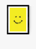EAST END PRINTS Julia Walck 'It Is What It Is' Framed Print, Black Frame