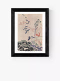 EAST END PRINTS Vintage by Hemingway Hiroshige Stitch Craft Framed Print 25x30cm