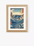 EAST END PRINTS Ando Hiroshige 'Stormy Sea' Framed Print 25x30cm